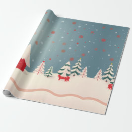 Winter Wonderland Scene Cadeaupapier
