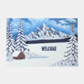 Winter Wonderland Scene Deurmat (Voorkant)