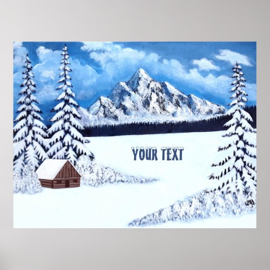 Winter Wonderland Scene Poster (Voorkant)