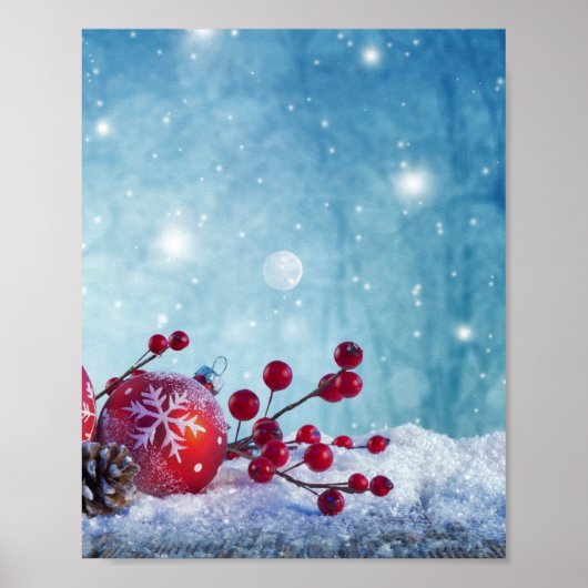 Winter Wonderland Scene Poster (Voorkant)