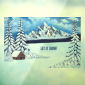 Winter Wonderland Scene Raamsticker (Vel 3)