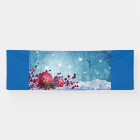 Winter Wonderland Scene Spandoek (Horizontaal)