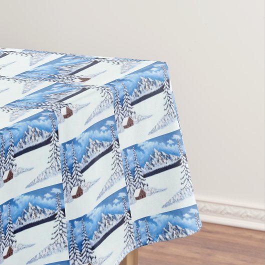 Winter Wonderland Scene Tafelkleed (Voorbeeld)