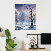 Winter wonderland schilderen poster (Thuiskantoor)