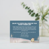 Winter Wonderland Seizoensgebonden vastgoed Briefkaart (Staand voorkant)