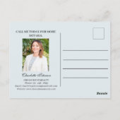 Winter Wonderland Seizoensgebonden vastgoed Briefkaart (Achterkant)