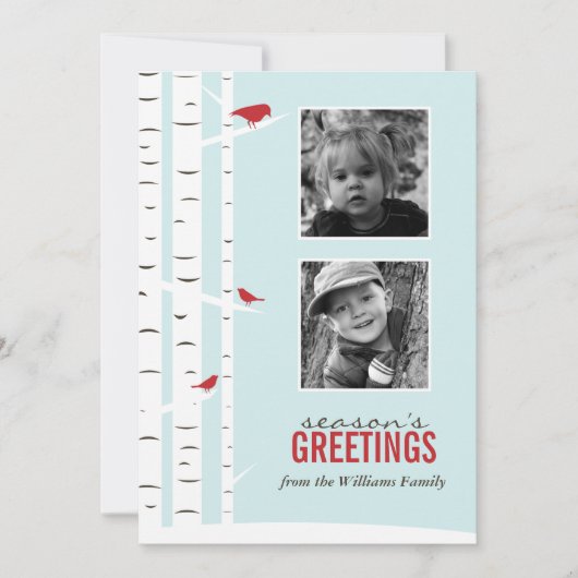 Winter Wonderland Seizoensgroeten Feestdagenkaart (Voorkant)