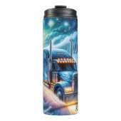 Winter Wonderland Semi Truck Journey Thermosbeker (Voorkant)
