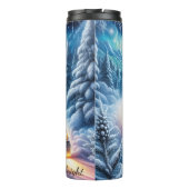 Winter Wonderland Semi Truck Journey Thermosbeker (Achterkant)