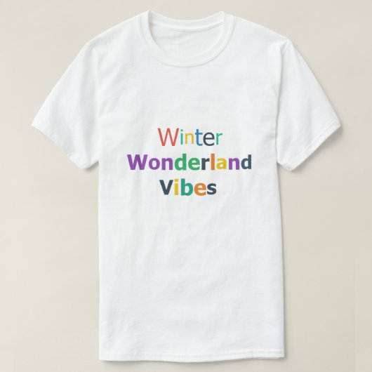 Winter Wonderland Sfeer T-shirt (Design voorkant)
