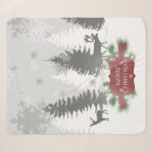 Winter Wonderland Sherpa Blanket - Rood Deken (Voorkant (horizontaal))