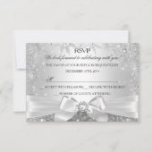 Winter Wonderland Silver RSVP (Voorkant)