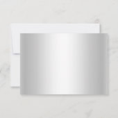 Winter Wonderland Silver RSVP (Achterkant)