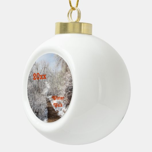 Winter Wonderland Sjabloon Ornament (Rechts)