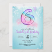 `Winter Wonderland Slaapfeest Uitnodiging (Voorkant)