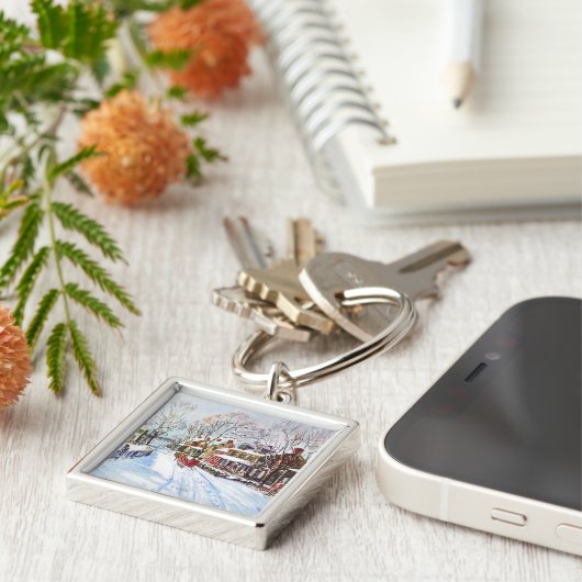 Winter Wonderland Sleutelhanger (Zijkant)