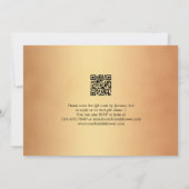 Winter Wonderland Slingerlichten QR Bruidsfeest Kaart (Achterkant)