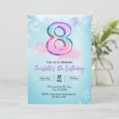 Winter Wonderland Slumber Party Uitnodiging (Staand voorkant)