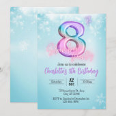 Winter Wonderland Slumber Party Uitnodiging (Voorkant / Achterkant)