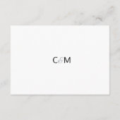 Winter Wonderland Sneeuw Bruiloft Details Inserts Informatiekaartje (Achterkant)