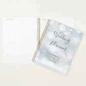 Winter Wonderland Sneeuw Bruiloft Planner (Display)