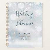 Winter Wonderland Sneeuw Bruiloft Planner (Voorkant)