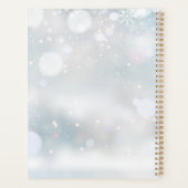 Winter Wonderland Sneeuw Bruiloft Planner (Achterkant)