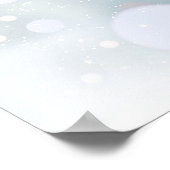 Winter Wonderland Sneeuw Bruiloft Welkomstbord Poster (Hoek)