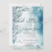 Winter Wonderland, Sneeuw Bruiloftssalon Kaart (Voorkant)
