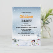 Winter wonderland sneeuw Kerst bedrijf Kaart (Staand voorkant)