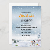 Winter wonderland sneeuw Kerst bedrijf Kaart (Voorkant / Achterkant)