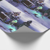 Winter Wonderland Sneeuw Scene 2020 Cadeaupapier (Hoek)