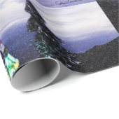 Winter Wonderland Sneeuw Scene 2020 Cadeaupapier (Rol Hoek)