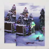 Winter Wonderland Sneeuw Scene 2020 Feestdagenkaart (Voorkant / Achterkant)