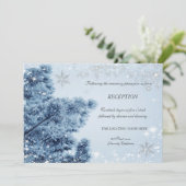 Winter Wonderland,Sneeuw, Sneeuwvlokken Onthaal Kaart (Staand voorkant)