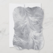 Winter Wonderland Sneeuw Zilveren Bruiloft Kaart (Achterkant)