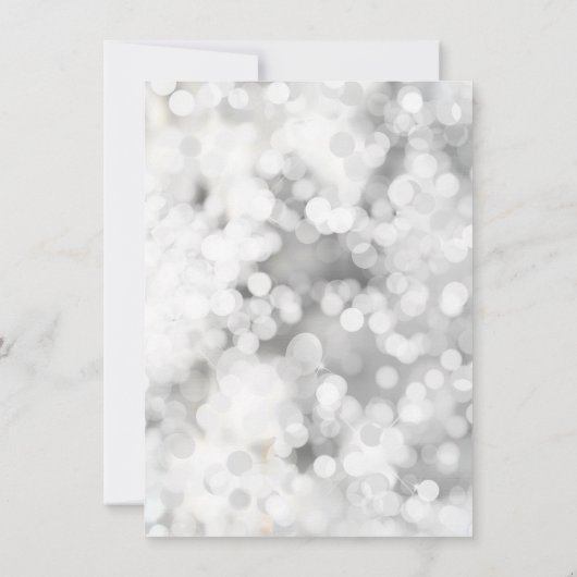 Winter Wonderland Sneeuwkerstfeest Blauw Wit Kaart (Achterkant)