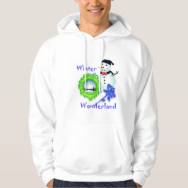 Winter Wonderland, Sneeuwman, roos Hoodie