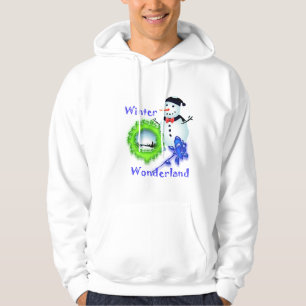 Winter Wonderland, Sneeuwman, roos Hoodie