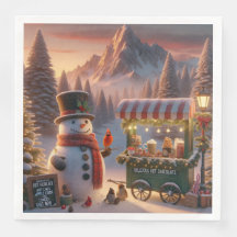 Winter Wonderland Sneeuwman's Heet Chocolade Kar