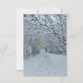 Winter Wonderland Sneeuwpark Lege kaart (Voorkant)