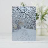 Winter Wonderland Sneeuwpark Lege kaart (Staand voorkant)