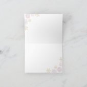 Winter Wonderland Sneeuwvlok Dank u kaart (Binnen)