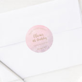 Winter Wonderland Sneeuwvlok Dank u Verjaardag Ronde Sticker