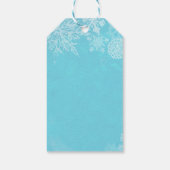 Winter Wonderland Sneeuwvlok Frost Verjaardagsfees Cadeaulabel (Achterkant)