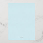 Winter Wonderland Sneeuwvlok Jurk Vrijgezellenfees Folie Uitnodiging (Achterkant)