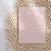 Winter Wonderland Sneeuwvlok Meisje Baby shower Kaart