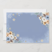 Winter Wonderland Sneeuwvlok Save the Date Kaart (Achterkant)