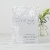 Winter wonderland sneeuwvlokken corporate kerst kaart (Staand voorkant)
