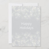 Winter wonderland sneeuwvlokken corporate kerst kaart (Achterkant)